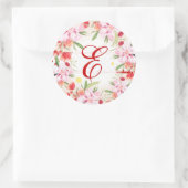 Sticker Rond PixDezine aquarelle peut fleur/do-it-yourself coul (Sac)