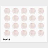 Sticker Rond PixDezine Beach Iridescente Blush Économisez Notre (Feuille)