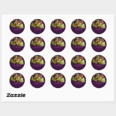 Sticker Rond PixDezine cymgidium vert orchidée/do-it-yourself a (Feuille)
