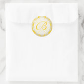 Sticker Rond PixDezine do-it-yourself monogramme+couleur/La Pal (Sac)