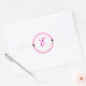 Sticker Rond PixDezine do-it-yourself monogramme+do-it-yourself (Enveloppe)