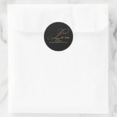 Sticker Rond PixDezine éblouit faux or/amour (Sac)
