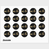Sticker Rond PixDezine éblouit faux or/nous faisons (Feuille)