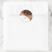 Sticker Rond PixDezine Encre Abstraite Alcool Faux Or (Sac)