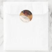 Sticker Rond PixDezine Encre Abstraite Alcool Faux Or (Sac)