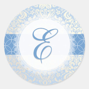 Sticker Rond PixDezine fidora damask/do-it-yourself couleurs/bl