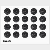 Sticker Rond PixDezine Love Marble/Faux Argent (Feuille)