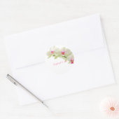 Sticker Rond PixDezine maui orchidée rose (Enveloppe)