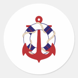 Sticker Rond PixDezine nautique/ancres/céane/