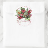 Sticker Rond PixDezine PROTEA BOUQUET/MASALA RED/do-it-yourself (Sac)