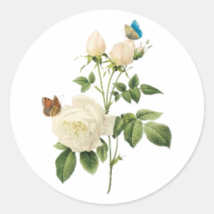 Sticker Rond PixDezine roses victoriens vintages/redoute