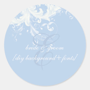 Sticker Rond PixDezine Tourbillons vintages/do-it-yourself coul