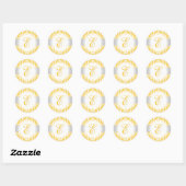 Sticker Rond PixDezine versailles damask/monogramme/do-it-yours (Feuille)