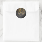 Sticker Rond PixDezine Willow Feuilles/Faux Gold/do-it-yourself (Sac)