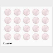 Sticker Rond PixDezines ADORE IRIDESCENT ROSE BLANC (Feuille)