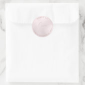 Sticker Rond PixDezines ADORE IRIDESCENT ROSE BLANC (Sac)