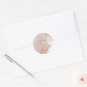 Sticker Rond PixDezines Alcool Dusty Rose Rose Or Baptême (Enveloppe)