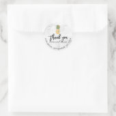 Sticker Rond PixDezines Aloha Ananas/Marbre (Sac)