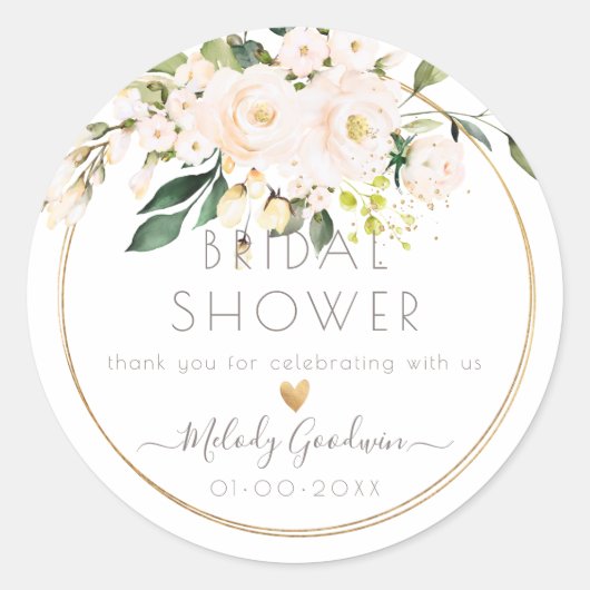 Sticker Rond PixDezines Aquarelle Bleu Rose+Vert (Devant)