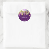 Sticker Rond PixDezines Aquarelle Wisteria+Peonies (Sac)