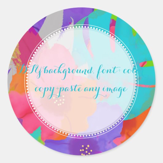 Sticker Rond PixDezines bali kai/DIYbackground (Devant)