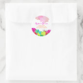 Sticker Rond PixDezines bali kai/vert/rose/do-it-yourself (Sac)