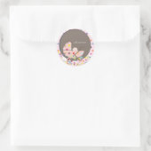 Sticker Rond PixDezines Bébé dans le pram. (Sac)