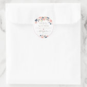 Sticker Rond PixDezines Blush Navy Aquarelles (Sac)
