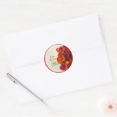 Sticker Rond PixDezines BURNT ORANGE CALLA LILY INVITATIONS (Enveloppe)