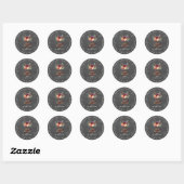 Sticker Rond PixDezines chalkboard petite fleurs/do-it-yourself (Feuille)