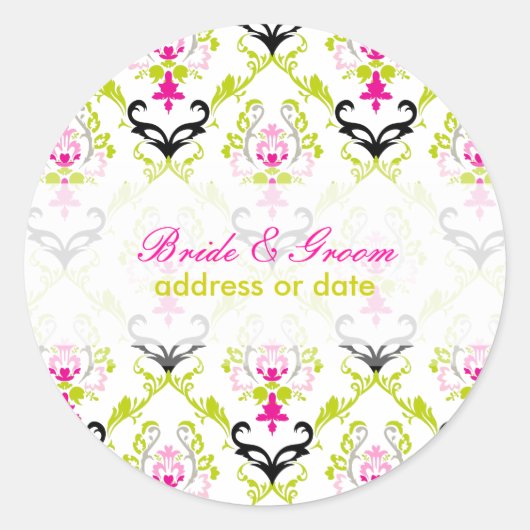 Sticker Rond PixDezines damas chantal/do-it-yourself couleur (Devant)