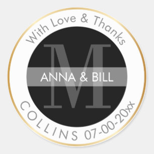 Sticker Rond PixDezines do-it-yourself couleur/noir/Merci