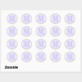 Sticker Rond PixDezines do-it-yourself couleur/violet Lilac/Mer (Feuille)