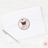 Sticker Rond PixDezines do-it-yourself couleurs, cupcake+olivia (Enveloppe)
