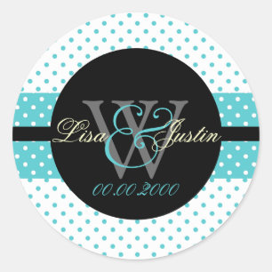 Sticker Rond PIxDezines do-it-yourself couleurs, Dots et al./bl