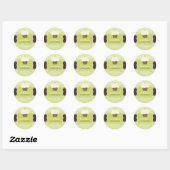 Sticker Rond PixDezines do-it-yourself couleurs, keylime cupcak (Feuille)