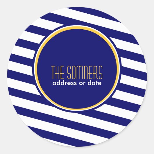 Sticker Rond PixDezines do-it-yourself couleurs, rayures blanch (Devant)