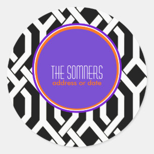 Sticker Rond PixDezines do-it-yourself couleurs, trellis kew