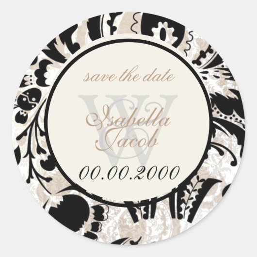 Sticker Rond PixDezines dolcé damas diy couleur (Devant)