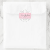 Sticker Rond PixDezines dolcé damask do-it-yourself couleur (Sac)