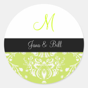 Sticker Rond PixDezines dolcé damask do-it-yourself couleur