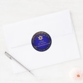 Sticker Rond PixDezines ébloui/faux or/mitzvah/do-it-yourself c (Enveloppe)