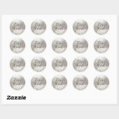 Sticker Rond PixDezines faux argent/amour/merci/do-it-yourself  (Feuille)
