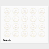 Sticker Rond PixDezines FAUX OR LOVE+THANKS|do-it-yourself COUL (Feuille)