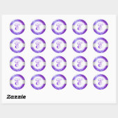 Sticker Rond PixDezines FAUX PARTIES SCINTILLANT MONOGRAM | ULT (Feuille)
