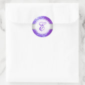Sticker Rond PixDezines FAUX PARTIES SCINTILLANT MONOGRAM | ULT (Sac)