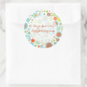 Sticker Rond PixDezines fêtes de Noël/DIYbackground (Sac)