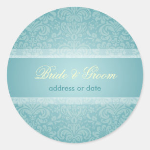 Sticker Rond PixDezines Fidora Vintage Damask