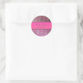 Sticker Rond PixDezines Flora Damask (Sac)
