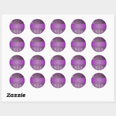 Sticker Rond PixDezines Flora Damask (Feuille)